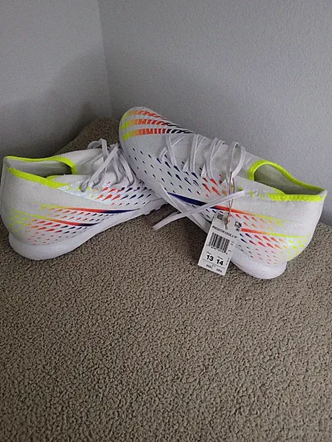 NWT Adidas Predator Edge.3 Turf Men 13 World Cup Soccer White Cleats GW0951 S181