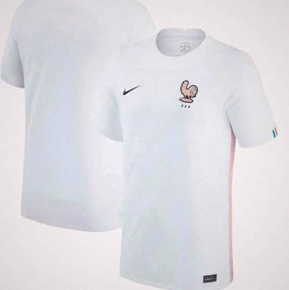 NWT Nike Dri-Fit France 22 Euro Cup Away White/Pink Soccer Jersey - Women’s M