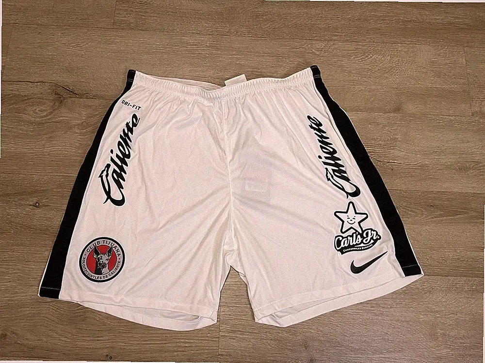 NWT Nike Men's Sz L Club Xolos Tijuana Liga MX Dri-fit Soccer Shorts White