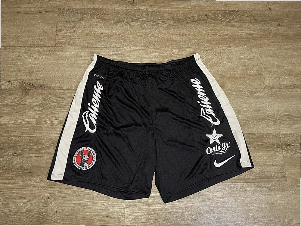 NWT Nike Men's Sz M Club Xolos Tijuana Liga MX Dri-fit Soccer Shorts Black