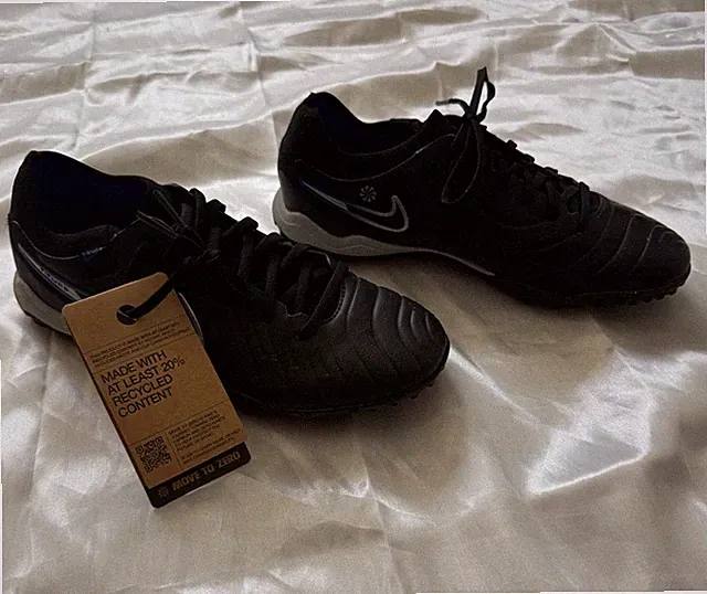 NWT Nike Tiempo Legend 10 Pro Tf Black-Chrome-Hyper Royal Blue Sz 7 [DV4336-040]