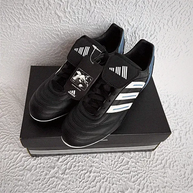 NWT Women's Size 7.5 Adidas Matteo 5 HG Soccer Cleat Vintage Black Blue White