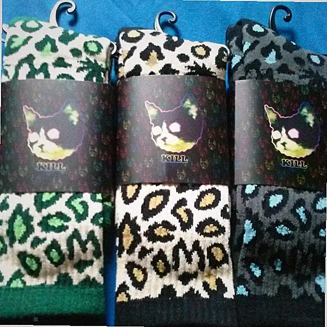 ODD FUTURE Domo Cheetah BROWN Crew Socks