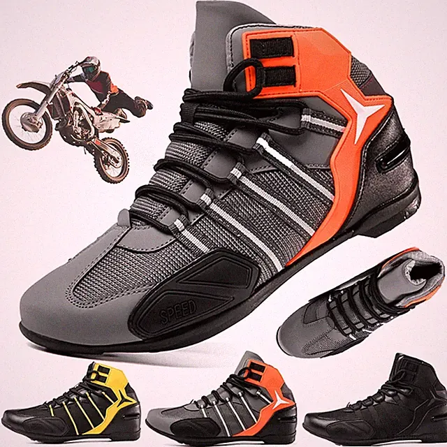 Off-road Motorcycle Sneakers Road Motorcycle Boots Men Cycling Flat Cleat Shoes