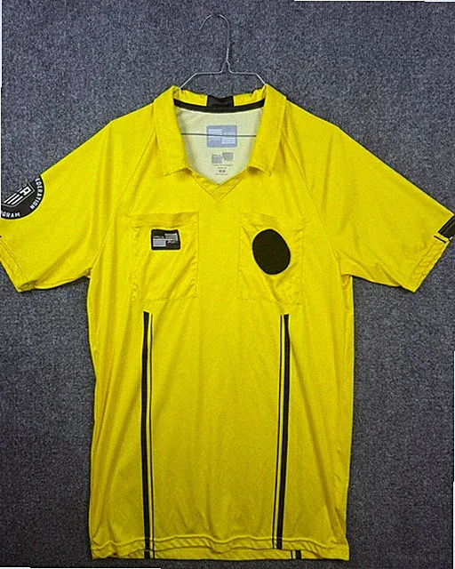 Official Sports Yellow U.S. Soccer Federation Referee Program Shirt Size Medium