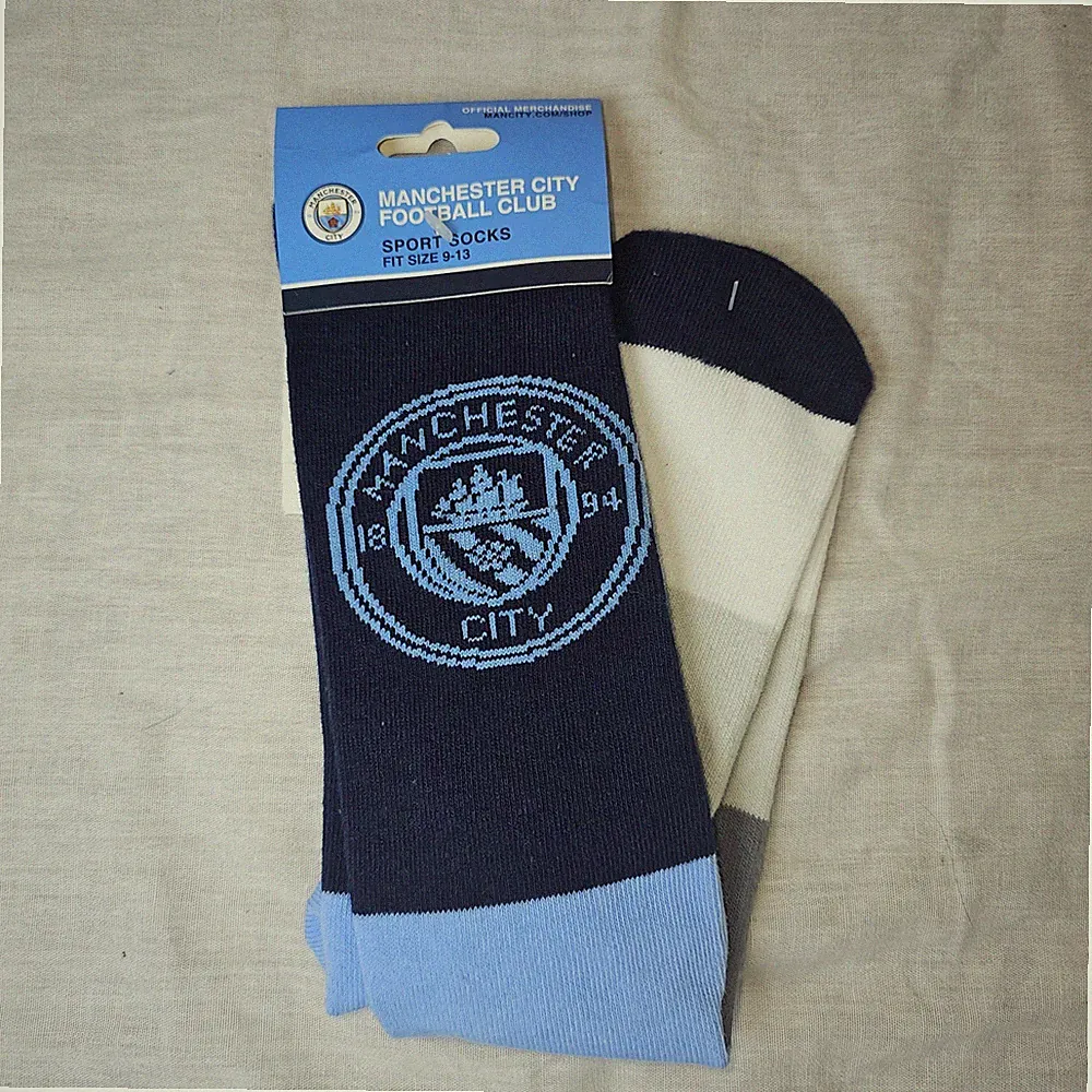 Officially Licensed Manchester City Football Club Sports Socks Soccer Size 9-13