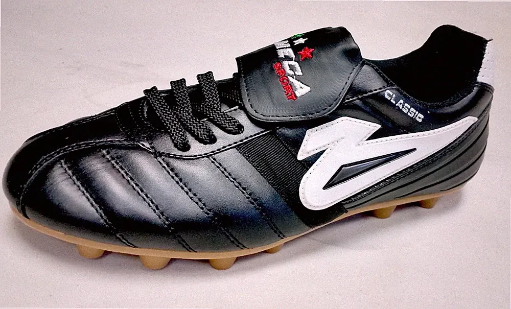 Olmeca Soccer Cleats Clasico Professional Leather Black