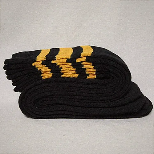 One Pair Cotton 3 Stripe Below Knee Tube Socks Old School 24" Soccer Sports Soft