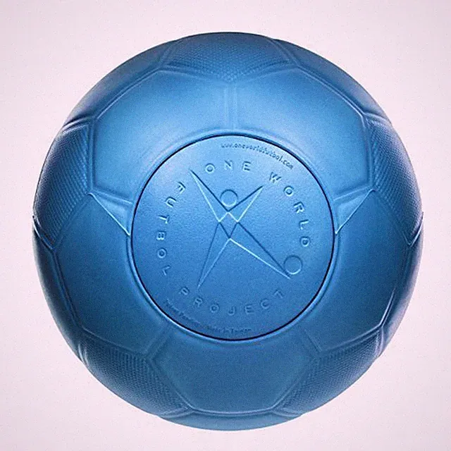 One World Play Project Soccer Ball - Unpoppable, Unbreakable, Non-Deflating,...