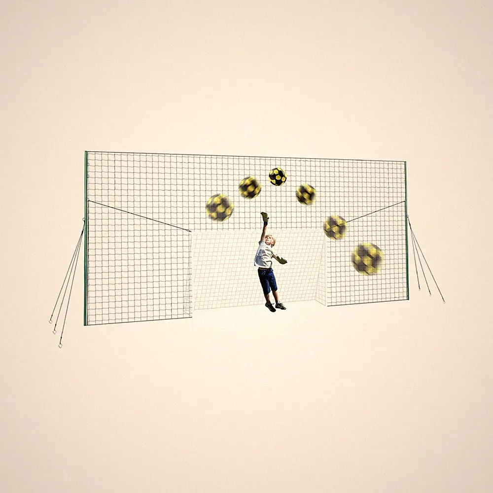 Open Goaaal 3-in-1 Soccer Training Rebounder - Soccer Goal for Volley, Passin...