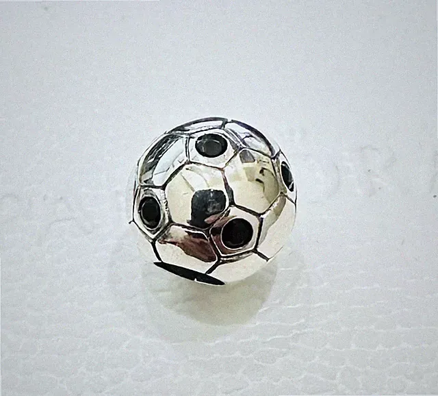Pandora Soccer Ball Football Charm #794710C01 +FREE Gift Box