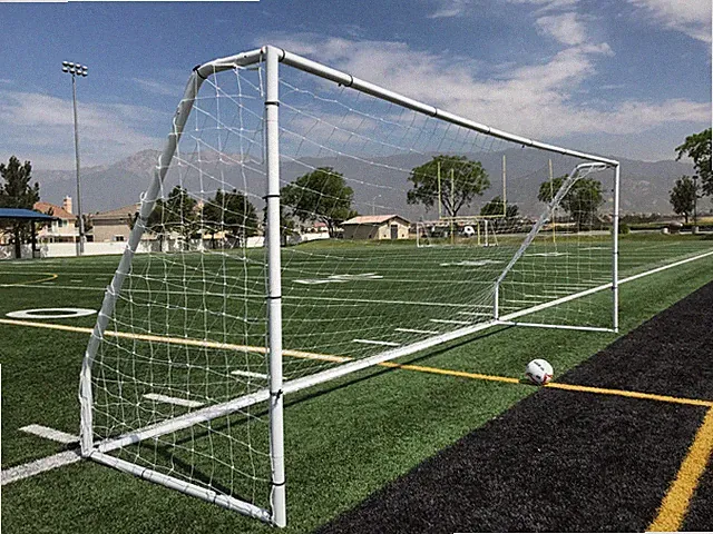 Pass Premier 21X7 Ft. Youth Modified Size, Heavy Duty Steel Soccer Goal, 1 Net