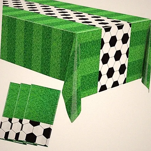 Pcs Soccer Party Tablecloths Soccer Theme Football Field Tablecloth 3