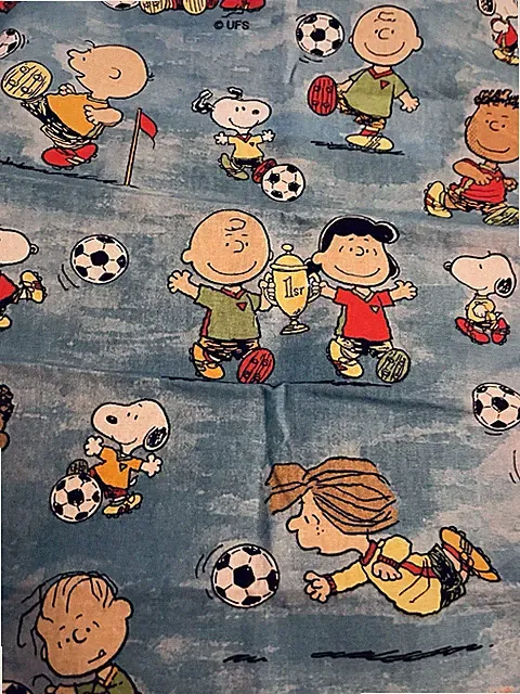 Peanuts Character Playing Soccer Football Snoopy Charlie Brown Lucy BTFE