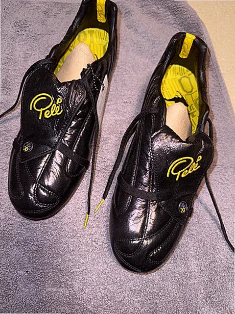 Pele sports 1970 6 SG MS soccer Football soft ground Cleats Sz11 Black BRAND NEW