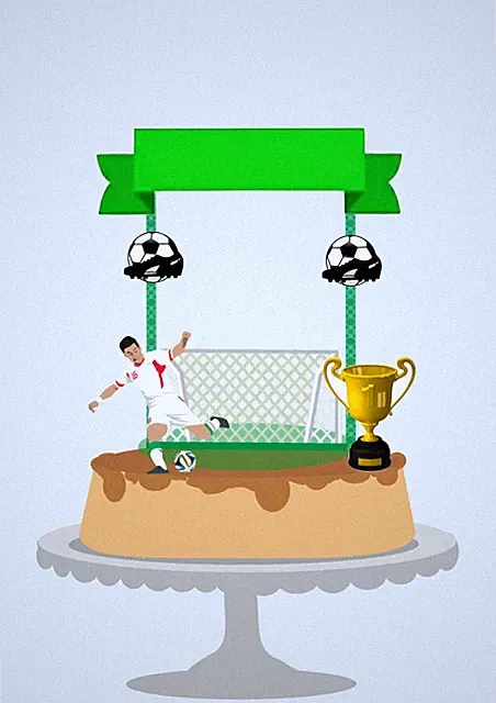 Personalized Soccer Player Cake Topper