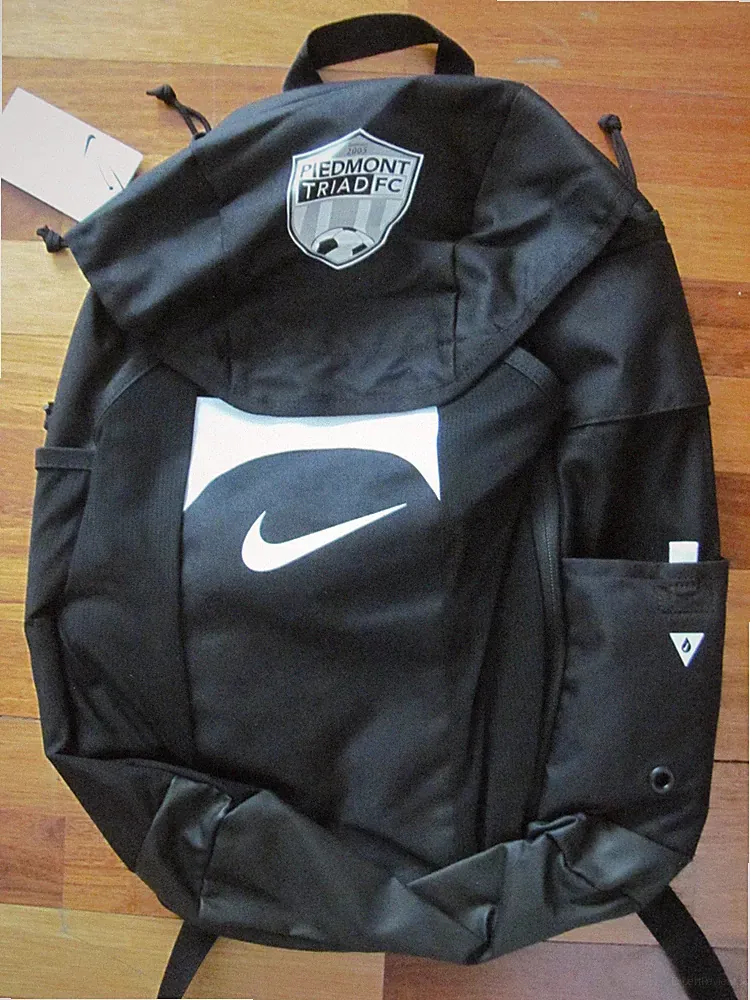 Piedmont Triad FC Soccer Club, Nike Academy Club Team Backpack Black Futbol