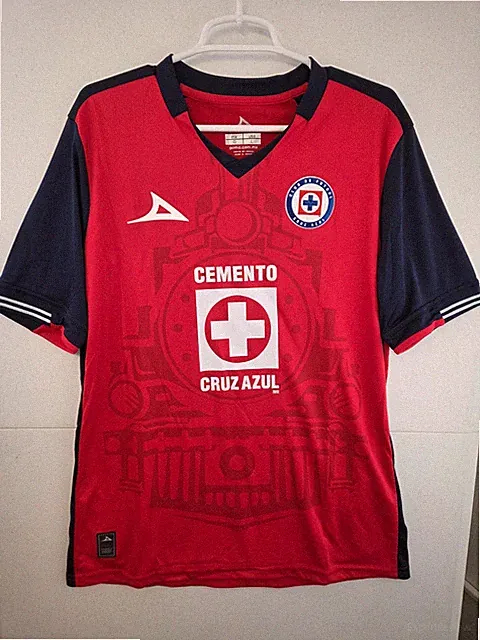 Pirma Cruz Azul 3RD 2024-2025 Men's Soccer/Futbol Jersey Red NWT Large