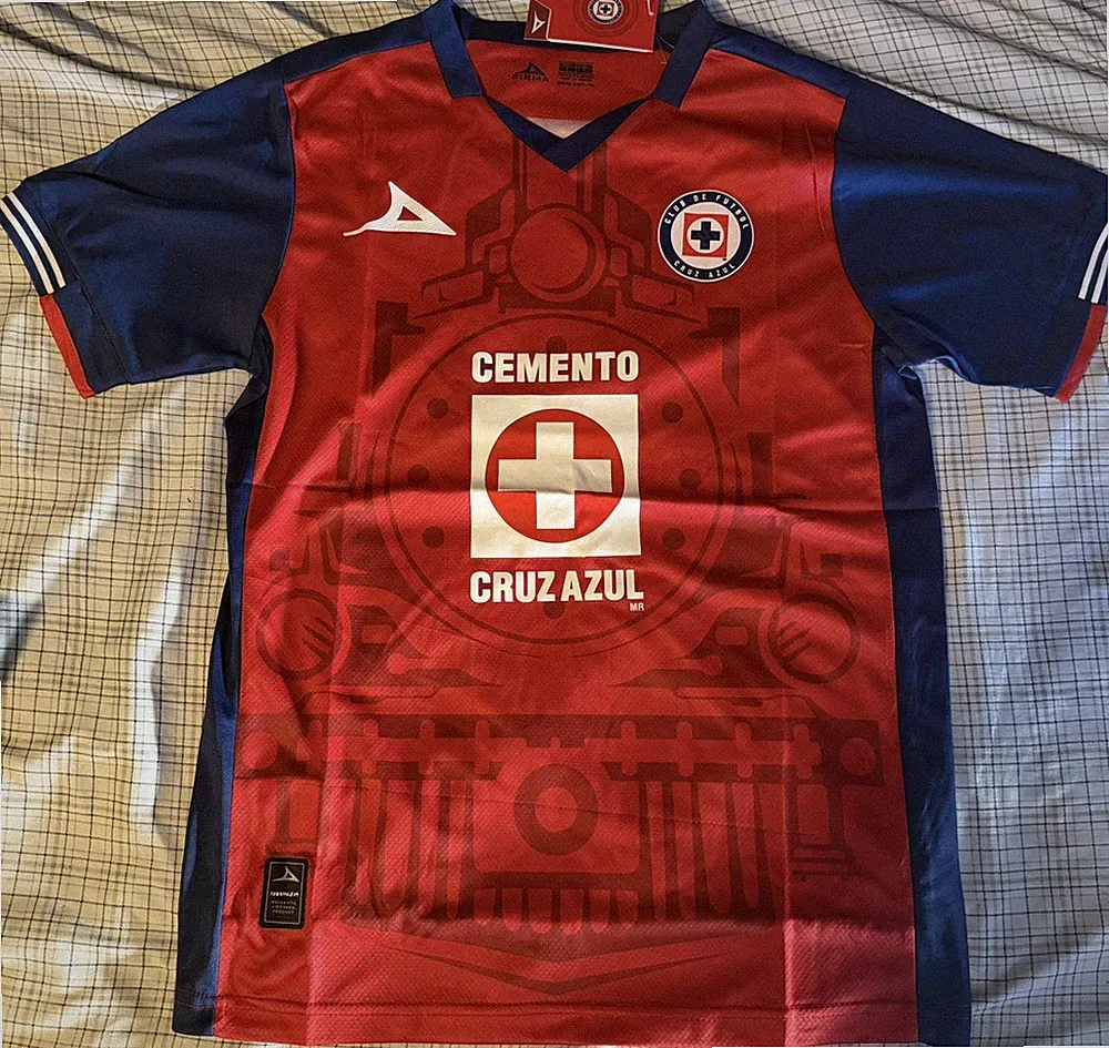 Pirma Cruz Azul Jersey 2024-2025 Men's Small Soccer/Futbol Red NWT Liga MX