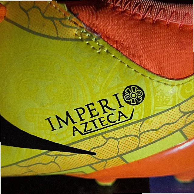 Pirma Imperi Azteca Yellow Orange Synthetic Lace Up Soccer Cleats for Men