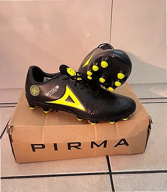 Pirma Imperio MX 2023 Plastic Cleats Black Yellow Men's Soccer Athletic Shoes