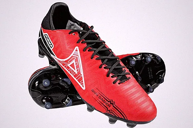 Pirma Men's Soccer Cleats Firm Ground Skin Gamer 3046 Color Red/Black