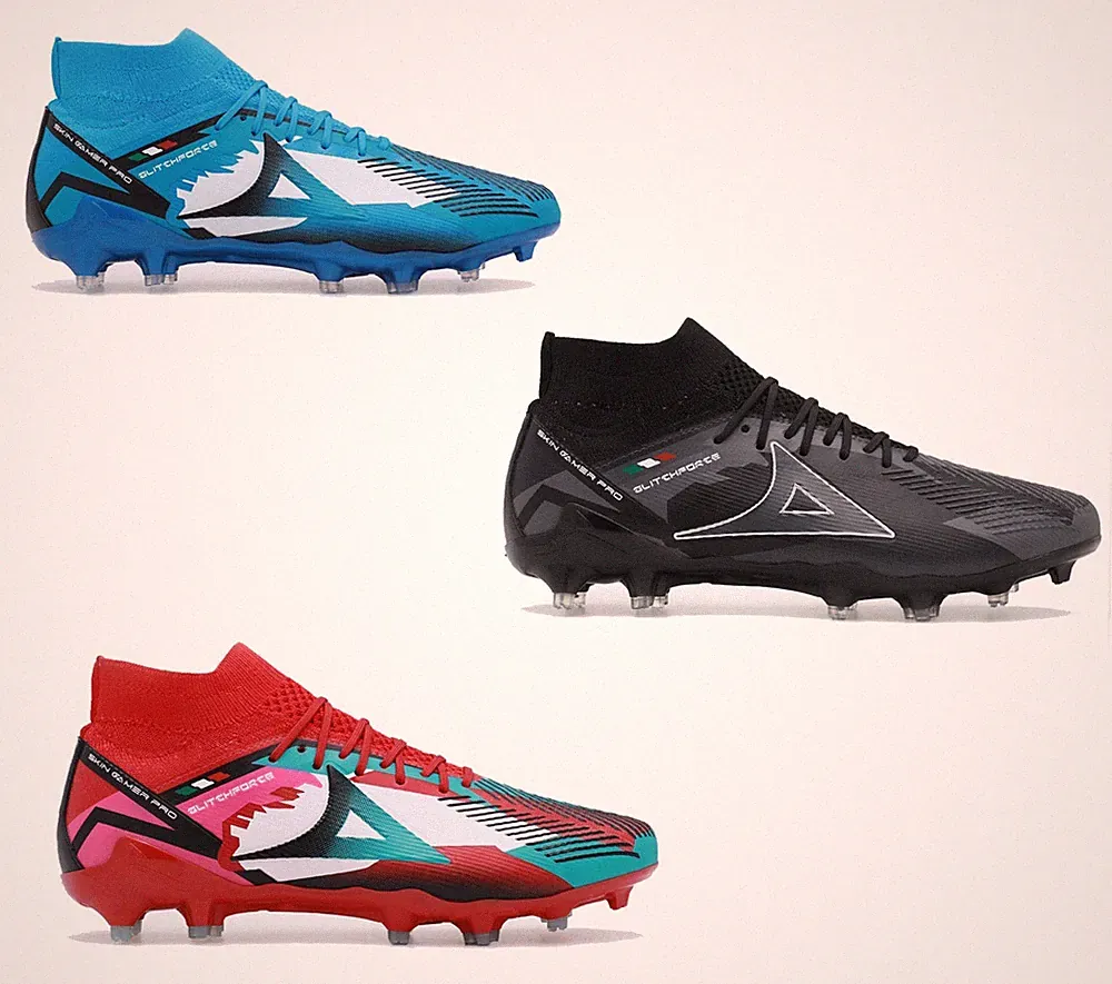 Pirma Men's Soccer Cleats Firm Ground Skin Gamer Pro Glitchforce 3056
