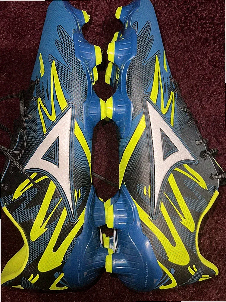 Pirma Soccer Shoes Cleats Imperio Neo Elite 3010 Navy/Neon FG mens 10.5