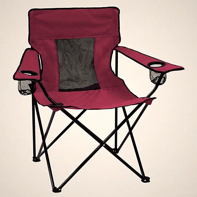 Plain Maroon Elite Chair - Perfect for Tailgating, Backyard, Camping