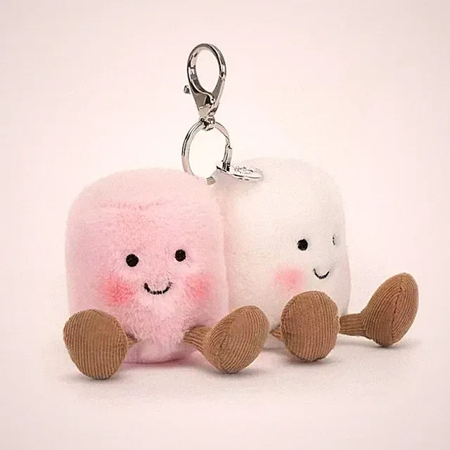 Plush Keychain Cute Bag Charm Soccer Ball Bear Coffee Rabbit Gift Options