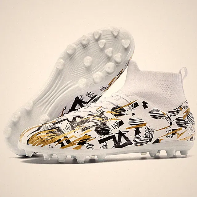 PMKZSES Kids Soccer Cleats High Top Football Cleats Boys Girls for Training
