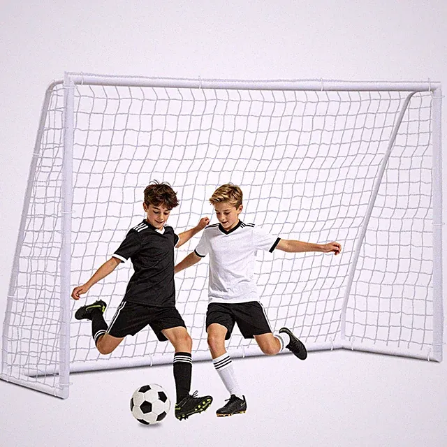 Portable Soccer Goal for Backyard 10x6.5ft Kid Adult PVC Frame Soccer Net w/Bag