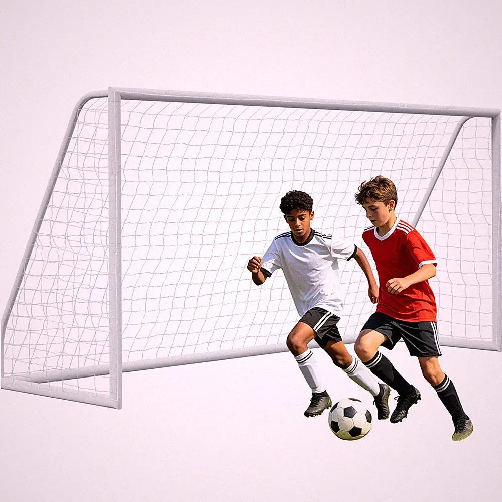 Portable Soccer Goal 12'x6' PVC Frame Soccer Net for Backyard Football Training