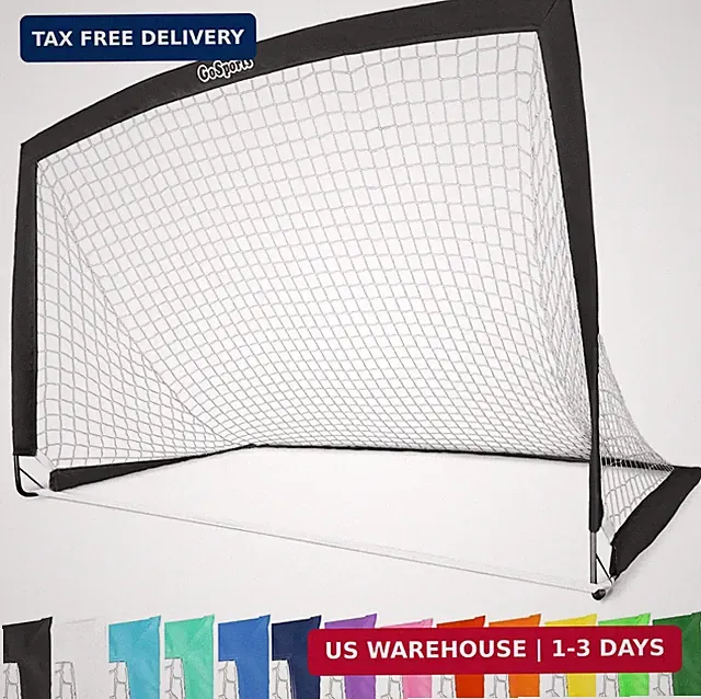 Portable Soccer Goals for Kids - 13 Color Options - Choose 4 x 3 ft or