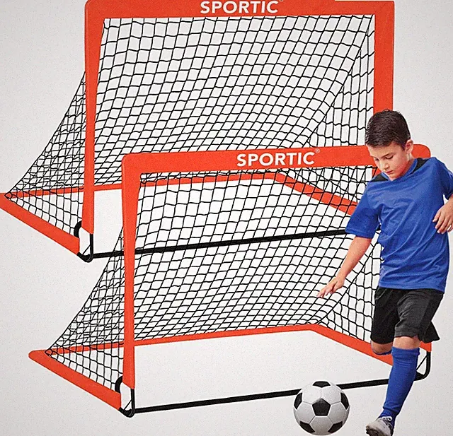 Portable Soccer Net Set 4x3 FT Foldable Goals Indoor Outdoor Backyard Play