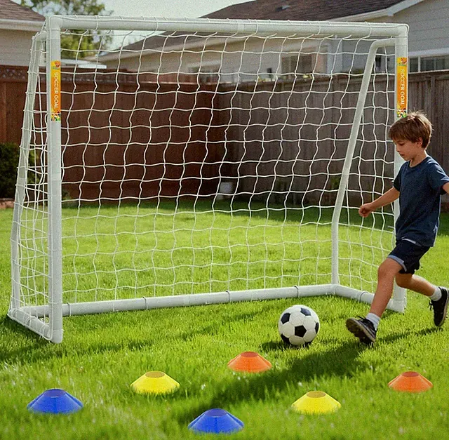 Portable Weatherproof Soccer Goals for Backyard - 6 to 12 Ft Sizes