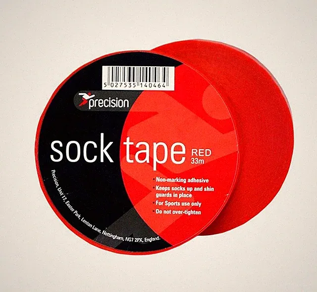 Precision Sock Tape 19mm (Pack of 10) 19mm x 33m Red 19mm x 33m Red