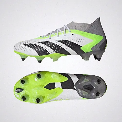 Predator Accuracy 1 Soft Ground Soccer Cleats IF2294 White/Black/Green NWB