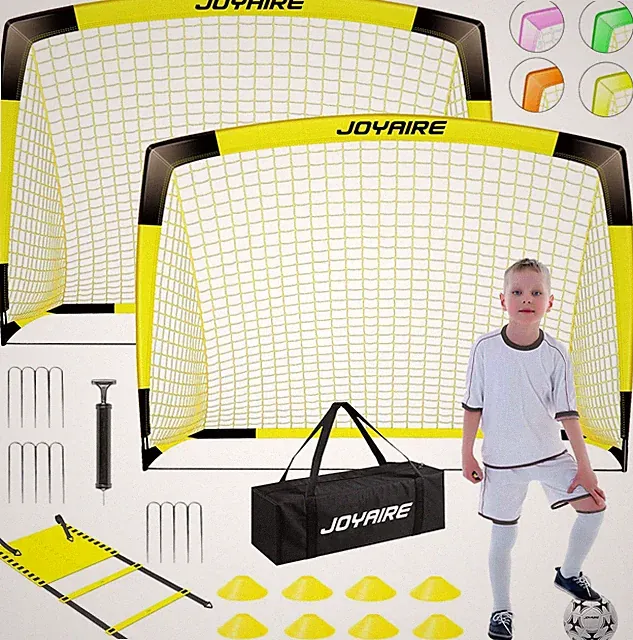 Pro-Grade Kids Backyard Soccer Goal, Tear-Resistant 5-Layer Polyester Soccer Net