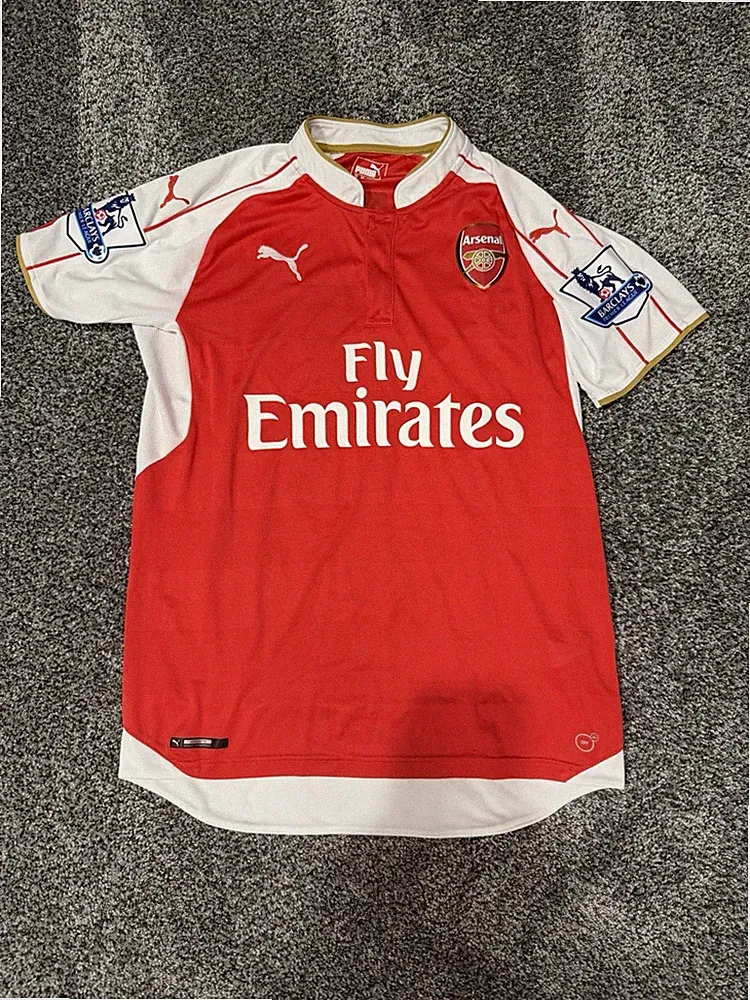 PUMA Arsenal Mikel Arteta #8 Home Soccer Jersey Men’s M Red/White