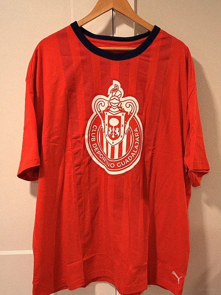 Puma CHIVAS de GUADALAJARA AUTHENTIC SOCCER SHIRT Jersey Red Blue Men’s XXL NWT