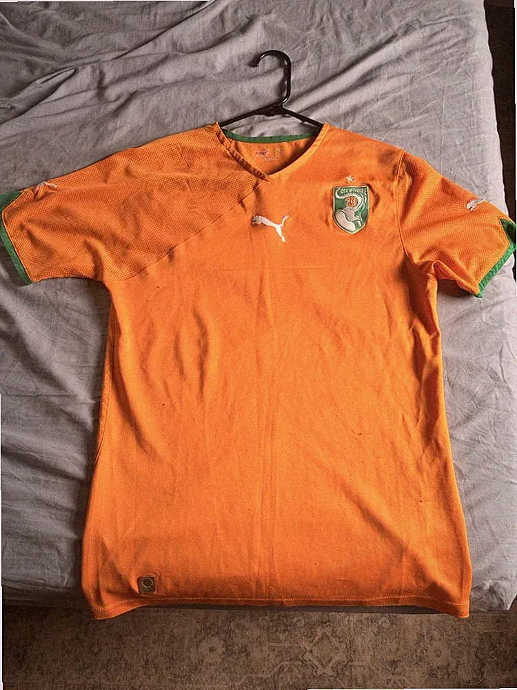 Puma Cote D’Ivoire Football Shirt Soccer Jersey, Size S Ivory Coast