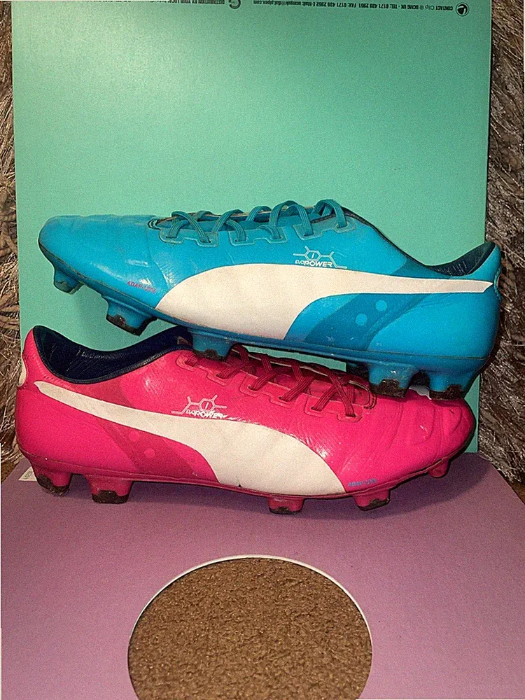 PUMA evo power Tricks soccer cleats FG size 9 mens World Cup 2014 Exclusive