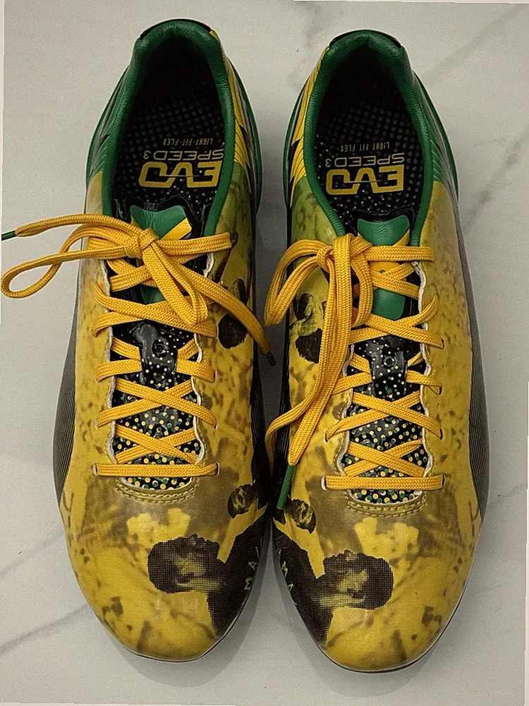 Puma EVO SPEED 3 C.M CEDELLA FG Women's 9.5 Soccer Cleats Spectra Yellow Black