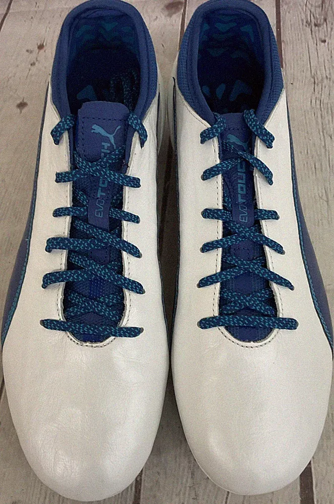 Puma EVO Touch 2 Speedtack Youth Size 9 Rubber Soccer Cleats Perforated Low Top