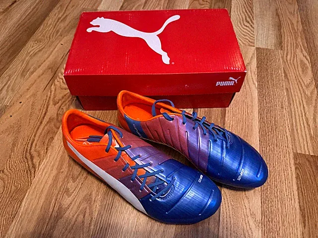 PUMA EVOPOWER 1.3 FG ( ORANGE/BLUE ) SIZE 9 US ( 103524-05 )
