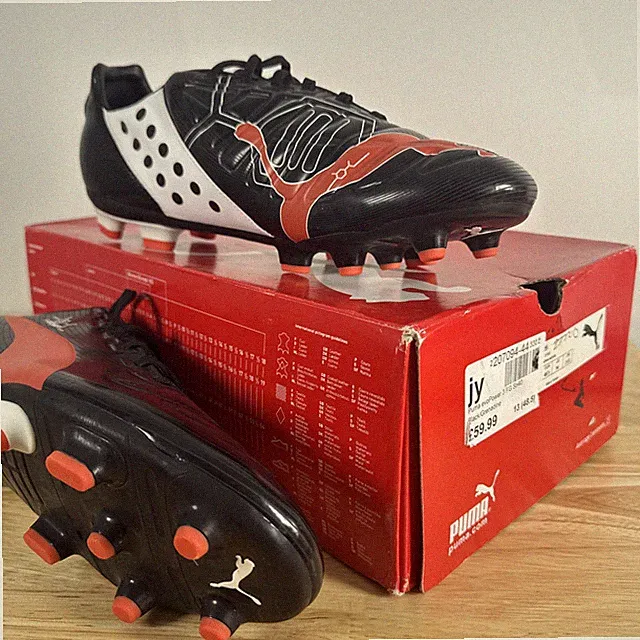 Puma EvoPower 3 FG Soccer Football Cleats Black US 14 UK 13 New with Box