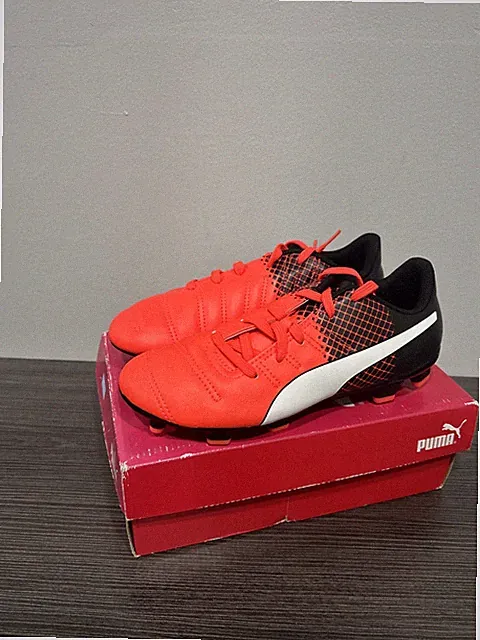 PUMA EVOPOWER 4.3 FG JR 3.5 US * RED/WHITE/BLACK * SOCCER CLEATS * RARE 10362403