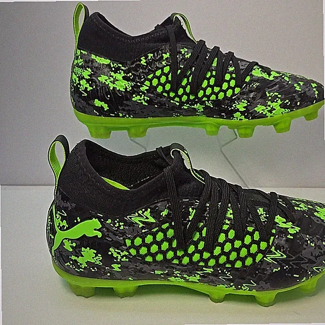 Puma Future 19.3 NextFit Men Sz US 8 Adj. Green/Black Soccer Cleats 105540-02