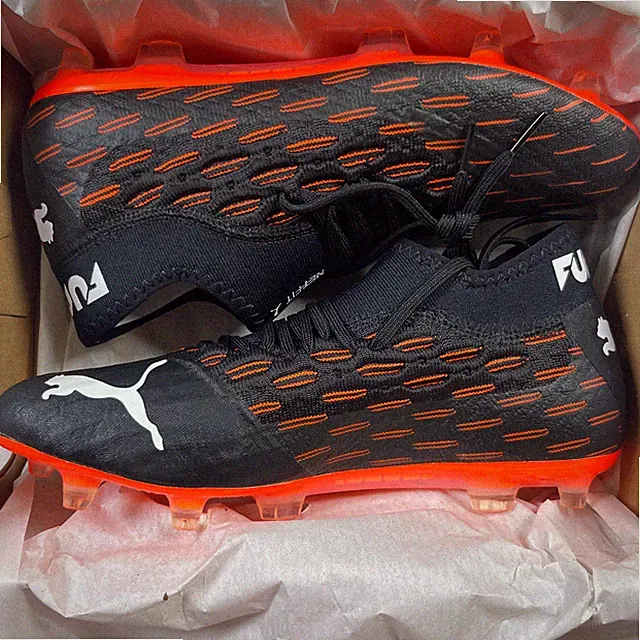 Puma Future 6.2 Netfit FG Mens Size 9 Soccer Cleats Black White